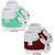 Neska Moda Pack Of 2 Baby Infant Soft Green and Maroon Booties For Age Group 0 To 12 Months BT16andBT82