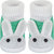 Neska Moda Baby Boys and Girls Soft Mint Cotton Fur Booties For 0 To 12 Month BT16