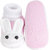 Neska Moda Baby Boys and Girls Rabbit Baby Pink Booties For 0 To 12 Months Infants SK178