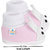 Neska Moda Baby Boys and Girls Rabbit Baby Pink Booties For 0 To 12 Months Infants SK178