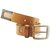 Nahsoril Genuine Leather Tan Color Belt With Super Heavy Pin Buckle - L-005