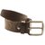 Nahsoril Genuine Leather Brown Belt With Super Heavy Pin Buckle - L-006