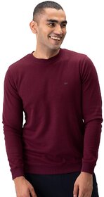 Stay Royal Men's Regular Fit Solid Sweatshirt - Red