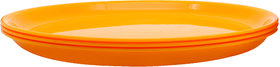 Jaycee Pack of 3 Plastic Microwave Safe & Unbreakable Round Full Dinner Plates for Dining Table,Home,Kitchen,Party,Restaurant Dinner Set (Microwave Safe)