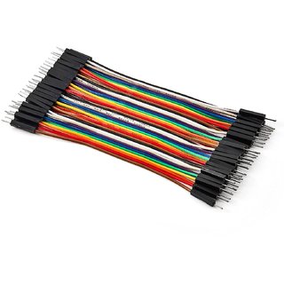 Rudr Male to male Jumper Wires 40 Pieces  breadboard jumper wires