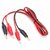 Rudr 2 Pairs Dual red  Black Test Leads Alligator/Crocodile Clips Jumper Cable 50 cm Clip Probes