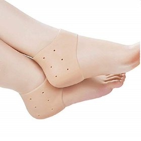 Half heel Anti Crack Silicon Gel Heel And Foot Protector Moisturizing Socks for Foot Care, Pain Relief And Heel Cracks