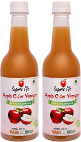 Organic Life Apple Cider Vinegar For Weight Management ( 1000 Ml. ) Pack Of 2 )