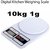 Digital Kitchen Scale Electronic Weighing Scale 10 Kg Design for Spices Vegetable Liquids, Ivory (White)