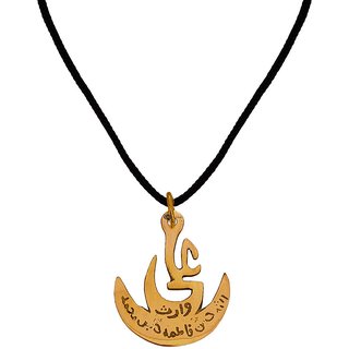                       M Men Style  Religious Jewellery Allah Gold-plated Pendant for Unisex  Gold,Black   Stainless Steel 00 00 For Unisex                                              