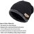 Handcuffs Winter Beanie Hat Scarf Set 2-Pieces Warm Knit Hat Thick Fleece Lined Winter Hat  Scarf For Men Women (Black)