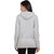 WW WON NOW Grey Full Sleeves Cotton Blend Hoodies For Women