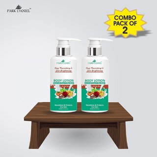                       PARK DANIEL Body Lotion Enrich with Cocoa & Shea Butter For Deep Nourishing & Skin Brightening (Pack Of 2)                                              