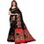 Dori Women's Black Printed Khadi Silk Saree With Blouse