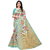 Dori Women's Turquoise Printed Khadi Silk Saree With Blouse