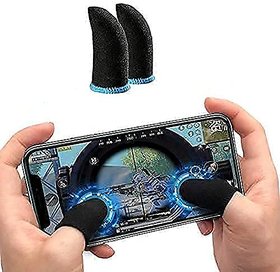 PUBG Finger Sleeve Thumb Grip Sweatproof Smooth  Responsive Touch (2 Fingers Sleeve-1 Pair)