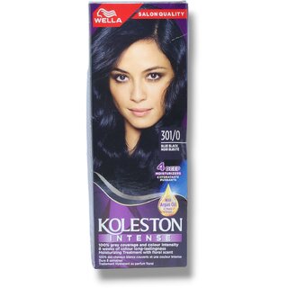                       Wella Koleston Hair Color Creme, 301/0, Blue Black 60ml                                              