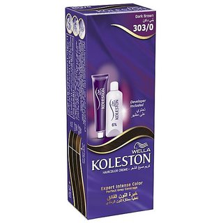                       Wella Koleston Color Cream Semi-Kit - Dark Brown 303/0                                              