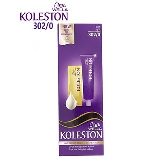 Wella Koleston Hair Colour Creme 302/0 Black-50ml - Imported Wella Koleston Hair Colour Creme 302/0 Black-50ml - Imported