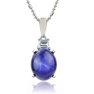 JAIPUR GEMSTONE-5.25 Ratti Amazing Quality Beautiful and Unique Star Sapphire Stone Pendant For Unisex JAIPUR GEMSTONE-5.25 Ratti Amazing Quality Beautiful and Unique Star Sapphire Stone Pendant For Unisex