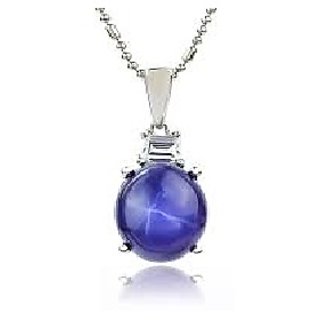                       JAIPUR GEMSTONE-Natural Certified Beautiful Gemstone Star Sapphire Pendant 5 Carat For Men and Women                                              