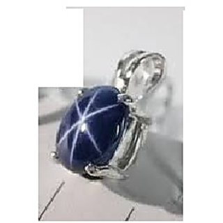                       JAIPUR GEMSTONE-5.00 Ratti Natural Stone Six Rayed Star Sapphire Gemstone Pendant for Men and Women                                              