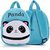 Kids School Bag Panda Soft Plush Backpacks Cartoon Baby Boys/Girls Plush Bag  (Blue, White, 10 L)