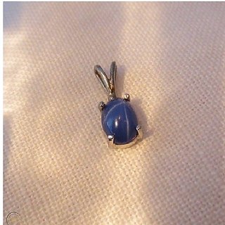                       CEYLONMINE-5 Carat Natural Six-Rayed Star Sapphire Stone by Lab Certified Blue Color Stone Pendant                                              