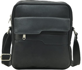 MATRICE messenger bag with black faux vegan leather(NE-S-0791-Black)