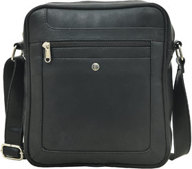 MATRICE messenger bag with black faux vegan leather(NE-S-0793-Black)