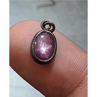                       JAIPUR GEMSTONE-5.5 Carat Awesome & Natural 5.50 Ratti Star Ruby Stone Original Certified Gemstone Pendant                                              