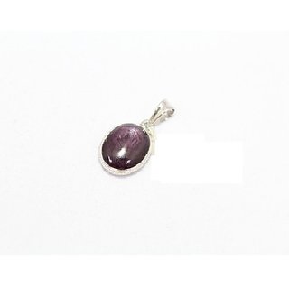                       JAIPUR GEMSTONE-5 Ratti Beautiful and Unique Suryakant Manik Star Ruby Stone Pendant for Unisex                                              