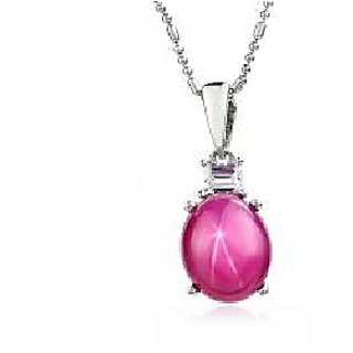                       CEYLONMINE-5.25 Carat / 5 Ratti Star Ruby Stone Natural Stone Original Certified Pendant by Lab Loose Gemstone                                              