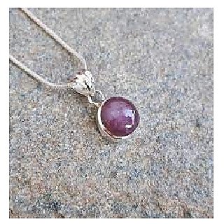                       CEYLONMINE-5 Carat Natural Six-Rayed Star Original Star Ruby Stone Pendant by Lab Certified                                              
