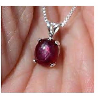 CEYLONMINE-5.00 Carat / 5.25 Ratti Unheated Untreated Star Ruby Suryakant Manik Stone Pendant for Unisex CEYLONMINE-5.00 Carat / 5.25 Ratti Unheated Untreated Star Ruby Suryakant Manik Stone Pendant for Unisex