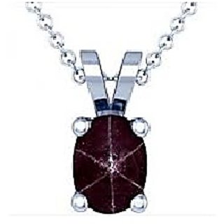 CEYLONMINE-5 Ratti Beautiful and Unique Suryakant Manik Star Ruby Stone Pendant for Unisex CEYLONMINE-5 Ratti Beautiful and Unique Suryakant Manik Star Ruby Stone Pendant for Unisex