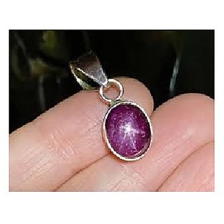 CEYLONMINE-Natural Star Ruby 5.00 Ratti Natural Stone Star Ruby Gemstone Pendant for Men and Women CEYLONMINE-Natural Star Ruby 5.00 Ratti Natural Stone Star Ruby Gemstone Pendant for Men and Women