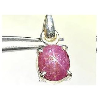 CEYLONMINE-5.00 Carat / 5.25 Ratti Unheated Untreated Star Ruby Suryakant Manik Stone Pendant for Unisex CEYLONMINE-5.00 Carat / 5.25 Ratti Unheated Untreated Star Ruby Suryakant Manik Stone Pendant for Unisex
