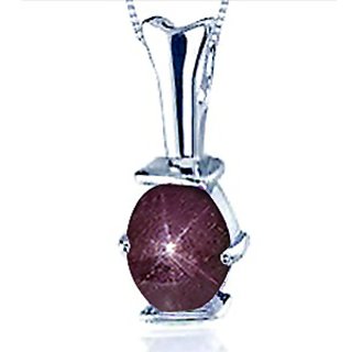 CEYLONMINE-5.75 Ratti Amazing Quality Beautiful and Unique Suryakant Manik Star Ruby Stone Pendant for Unisex CEYLONMINE-5.75 Ratti Amazing Quality Beautiful and Unique Suryakant Manik Star Ruby Stone Pendant for Unisex