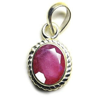                       CEYLONMINE-Star Ruby Rashi Ratan Highly Precious Gemstones 5.00 Ratti Unheated Unreated stone Pendant                                              