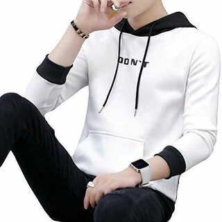 Buy Ruggstar best hot selling hoodie t shirt for men White Don t Hood Online 439 from ShopClues