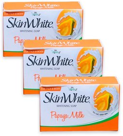 SkinWhite Papaya Milk Whitening Soap 90g (Pack of 3)