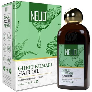                       NEUD Premium Ghrit Kumari Hair Oil for Men and Women - 1 Pack (150ml)                                              