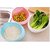 Plastic Vegetable Fruit Rice Washing Strainer Bowl Colander (Assorted Color)