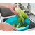 Plastic Vegetable Fruit Rice Washing Strainer Bowl Colander (Assorted Color)
