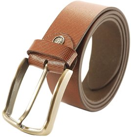 Nahsoril Genuine Leather Brown Color Belt With Super Heavy Pin Buckle - L-022