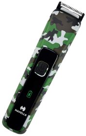 Havells BT5113 Rechargeable Beard Trimmer, Super Fast Charge, Trimming Lengths Upto 13 mm for Multiple Styles (Military)