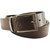 Nahsoril Genuine Leather Brown  Black Color Belt With Super Heavy Reversible Pin Buckle - L-016