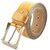 Nahsoril Genuine Leather Tan Color Belt With Super Heavy Pin Buckle - L-018