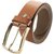 Nahsoril Genuine Leather Brown Color Belt With Super Heavy Pin Buckle - L-022